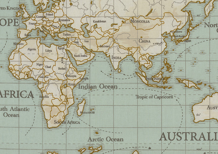 Maps, Duckegg - Made to Measure Curtains - Image 8